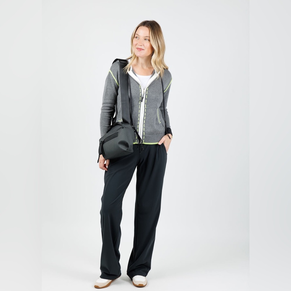 NWT Raffaello Rossi Black Straight Leg Jogger Pants Size 42/12